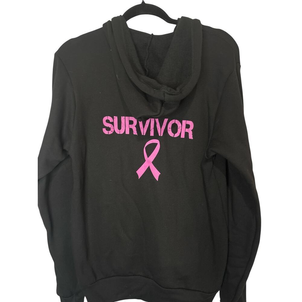 Breast Cancer Survivor Full Zip Sweater-Size‎ M—NWOT